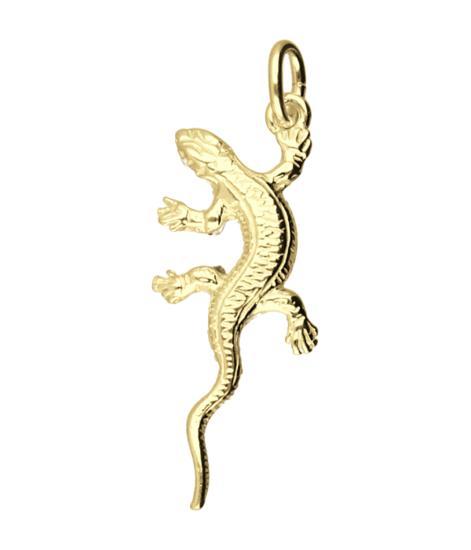 Gouden Salamander - Gekko ketting hanger, Sieraden, Tassen en Uiterlijk, Kettinghangers, Verzenden