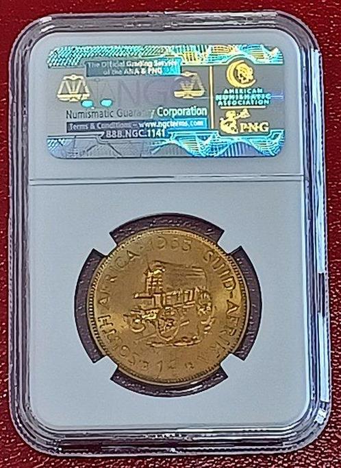 Zuid-Afrika. 1 Cent 1963 - NGC PF63 RARE MINTAGE 4,025, Postzegels en Munten, Munten | Europa | Niet-Euromunten