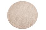 Designtapijt WOL 150cm beige rond wol handgemaakt - 43056, Ophalen of Verzenden, Nieuw