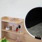 Kaptafel met spiegel - make up tafel - 2 lades - hout zwart, Huis en Inrichting, Tafels | Kaptafels, Ophalen of Verzenden, Nieuw