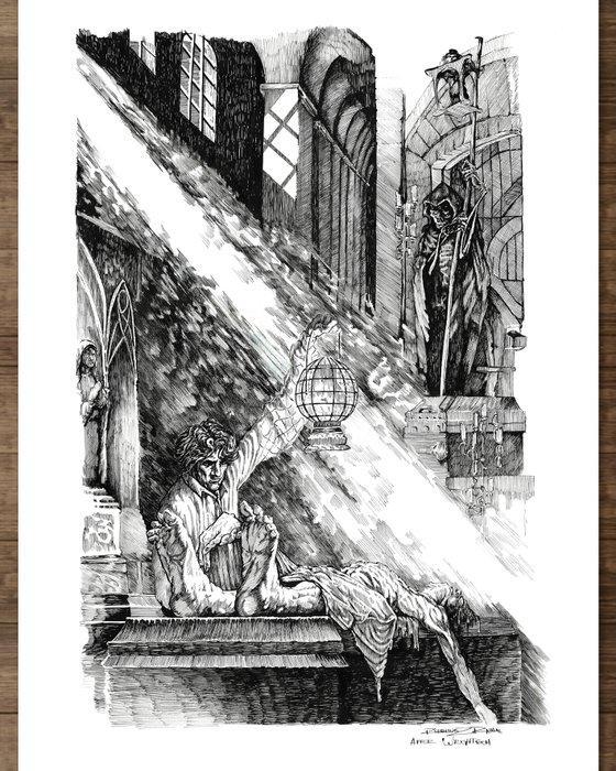 Joaquin Ramal - 1 Fine Art Print - Frankenstein: Recourse to, Boeken, Strips | Comics