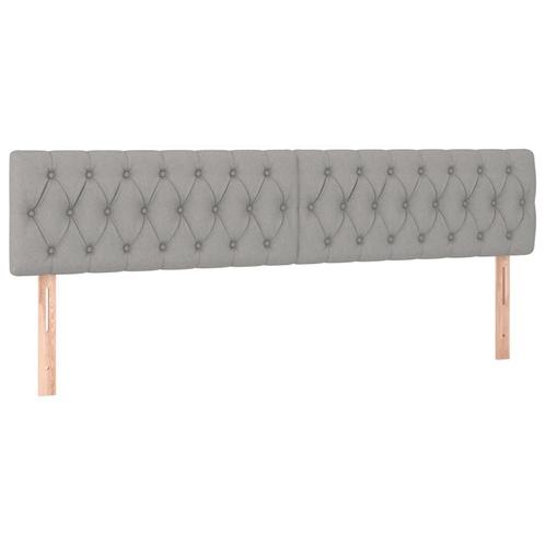 Stijlvol Hoofdbord 90cm Lichtgrijs - Retourdeal - Upgrade..., Huis en Inrichting, Slaapkamer | Bedden, 180 cm, Verstelbaar, Grijs