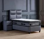 Opberg boxspring Hamilton 90x200 Grijs, Huis en Inrichting, Verzenden, Nieuw, Overige kleuren, Modern
