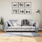 vidaXL Vloerkleed PAMPLONA shaggy hoogpolig modern 80x150 cm, Verzenden, Nieuw, Blauw