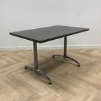 tafel / kantinetafel met houtenblad, (hxbxd) 74x125x80 cm,, Ophalen of Verzenden, Gebruikt, Bureau