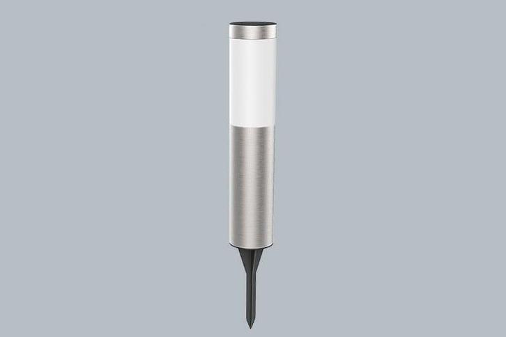 TM Staande Buitenlamp LED - Solar Armatuur IP44 Zilver, Auto diversen, Autogereedschap, Nieuw, Verzenden