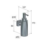 Zeepdispenser Hotbath Gal Hangend Geborsteld Messing PVD, Ophalen of Verzenden, Nieuw