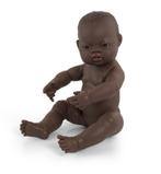 MINILAND BABYPOP BLOOT AFRIKAANS MEISJE 40CM, Kinderen en Baby's, Speelgoed | Poppen, Nieuw, Ophalen of Verzenden, Babypop