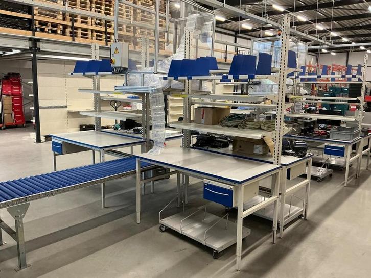 Online veiling: Storopack, inpakstation, 4 werkplekken, Zakelijke goederen, Kantoor en Winkelinrichting | Magazijn, Stelling en Opslag