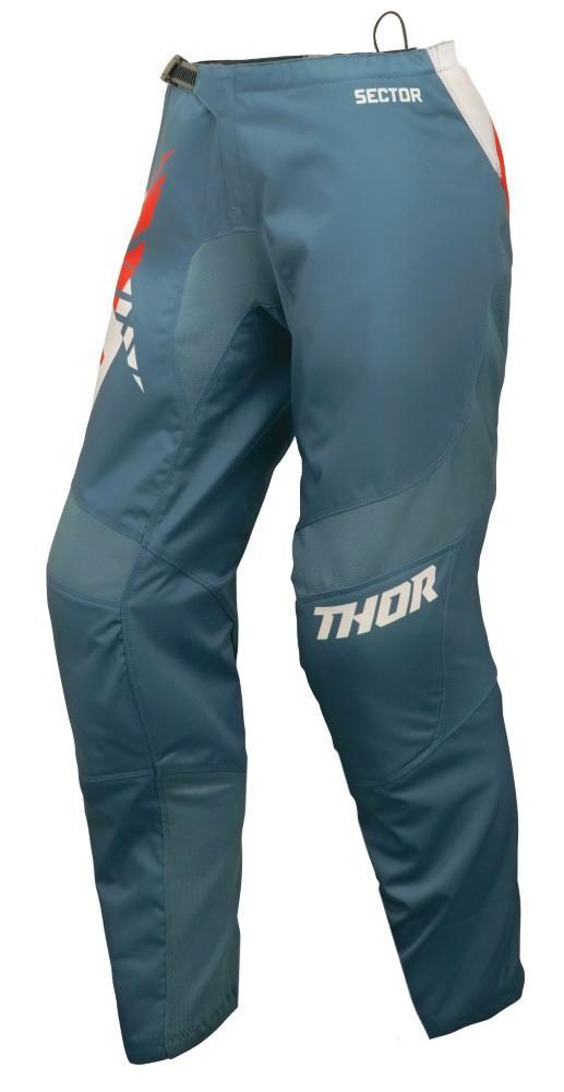 Thor 2024 Sector Split Dames Crossbroek Blauw / Wit maat 3/4, Motoren, Onderdelen | Overige, Ophalen of Verzenden