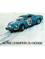 1971 ALPINE A110 BERLINETTE BROCHURE FRANS, Boeken, Auto's | Folders en Tijdschriften, Nieuw, Author