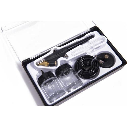 Hofftech Complete airbrush set - 1.8 meter slang - adapte..., Hobby en Vrije tijd, Schilderen, Nieuw, Ophalen of Verzenden