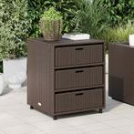 vidaXL Tuinkast 55x59x69 cm poly rattan bruin, Tuin en Terras, Verzenden, Nieuw