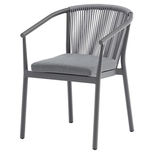 Apollo dining tuinstoel rope stapelbaar grijs, Tuin en Terras, Tuinstoelen, Nieuw, Ophalen of Verzenden