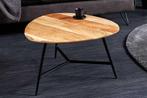 Massief houten salontafel BEAUTY BY NATURE 60cm acacia, Ophalen of Verzenden, Nieuw