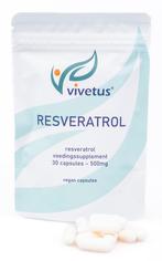 Vivetus® Resveratrol - 30 capsules - 500mg, Diversen, Levensmiddelen, Verzenden