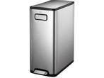 EKO - Ecofly pedaalemmer 30 liter - Stainless steel - mat, Verzenden, Zo goed als nieuw