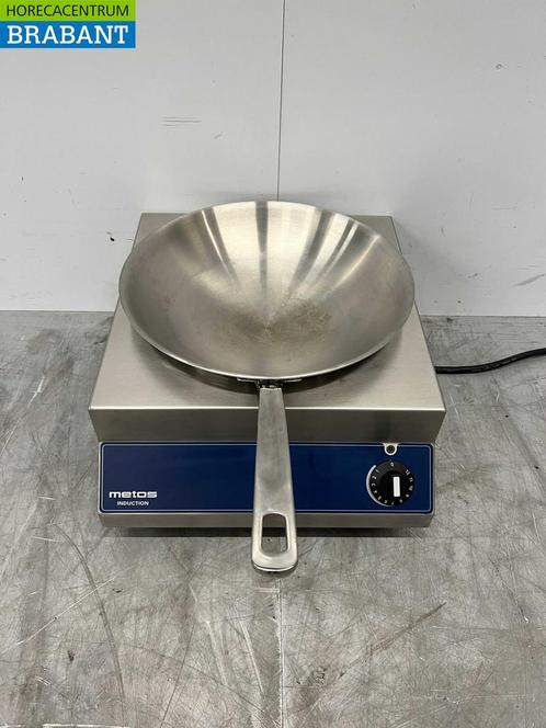 RVS Scholl (Metos) Inductie wok wokbrander wokplaat met, Zakelijke goederen, Horeca | Keukenapparatuur, Gebruikt, Ophalen of Verzenden