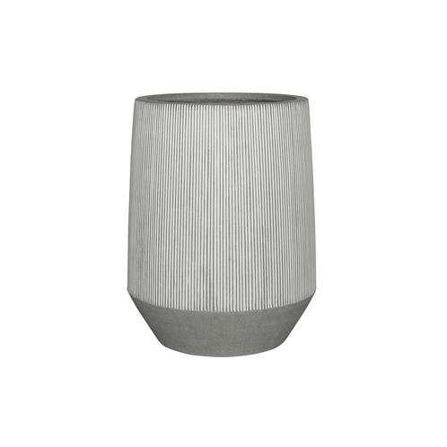 Plantenbak Harrith High - Wit gestreept Ø53 x (H)68 cm - Ø53, Tuin en Terras, Planten | Tuinplanten, Ophalen of Verzenden