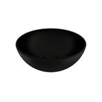 Waskom Opbouw Plieger Mini Round 26x12 cm Keramiek Mat Zwart, Ophalen of Verzenden, Nieuw