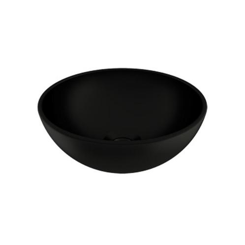 Waskom Opbouw Plieger Mini Round 26x12 cm Keramiek Mat Zwart, Doe-het-zelf en Verbouw, Sanitair, Ophalen of Verzenden