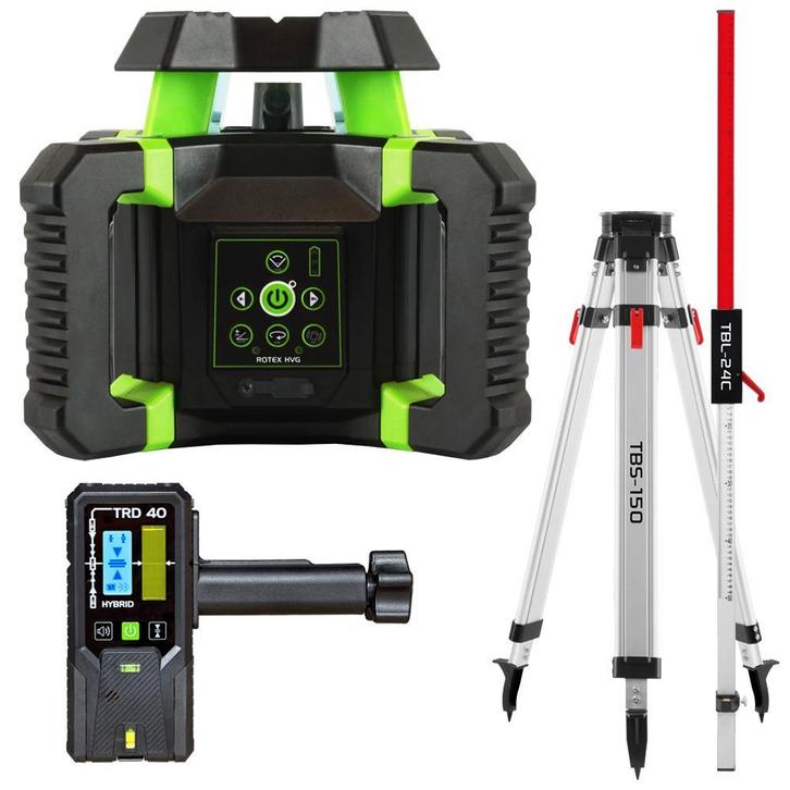 ROTEX HVG Bouwlaser Groen | Hor/Ver/Afschot | Set nu €499!, Doe-het-zelf en Verbouw, Meetapparatuur, Nieuw, Verzenden
