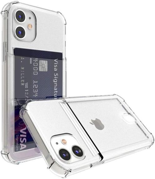 iPhone 15 Transparant TPU Hoesje Met Card Slot - Pasjesvakje, Telecommunicatie, Mobiele telefoons | Hoesjes en Frontjes | Apple iPhone