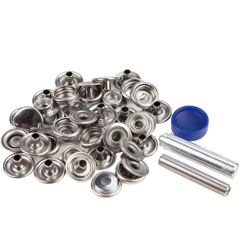 Drukknopen 15mm doek op doek RVS 304, Doe-het-zelf en Verbouw, Overige Doe-het-zelf en Verbouw, Nieuw, Ophalen of Verzenden