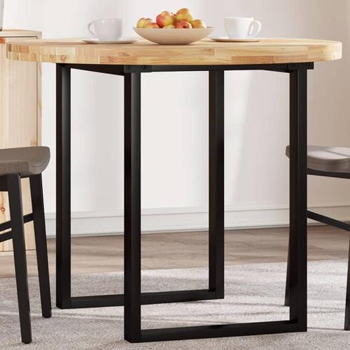 vidaXL Tafelblad rond Ø 90x4 cm massief acaciahout, Huis en Inrichting, Tafels | Eettafels, Nieuw, Verzenden