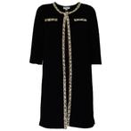 Jantje Korten • lang zwart vest met licht bies • XS, Kleding | Dames, Truien en Vesten, Zwart, Nieuw, Maat 34 (XS) of kleiner