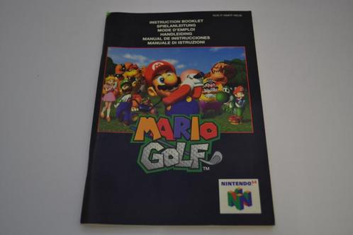 Mario Golf (N64 NEU6 MANUAL), Spelcomputers en Games, Spelcomputers | Overige Accessoires, Zo goed als nieuw, Verzenden