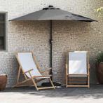vidaXL Tuinparasol Antraciet 294 x 150 x 223 cm Polyester en, Tuin en Terras, Verzenden, Nieuw, 1 tot 2 meter