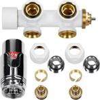 Hoekstopkraan - Inc. thermostaatknop - Wit - LuxeBath, Verzenden, Zo goed als nieuw