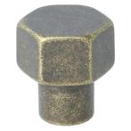 Knop zeshoekig 24mm messing antiek, Doe-het-zelf en Verbouw, Hang- en Sluitwerk, Ophalen of Verzenden, Nieuw