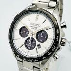 Seiko - Chronograph White Black Panda Dial - Zonder, Nieuw