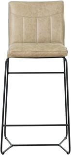 Direct meenemen | Taupe leren barkruk | taupe leer | NIEUW, Huis en Inrichting, Stoelen, Overige kleuren, Nieuw, Leer, Ophalen of Verzenden