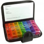 Benson Pillendoos in etui - 7 dagen - 4 vakken per dag -..., Diversen, Verpleegmiddelen, Ophalen of Verzenden, Nieuw