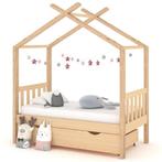 vidaXL Kinderbedframe met lade massief grenenhout 70x140 cm, Kinderen en Baby's, Verzenden, Nieuw