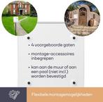 2dekans | Perel Brievenbus met naamplaatje, Nice, Tuin en Terras, Brievenbussen, Ophalen of Verzenden, Zo goed als nieuw