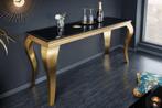 Elegante consoletafel MODERN BAROK 145cm zwart goud, Huis en Inrichting, Tafels | Sidetables, Ophalen of Verzenden, Nieuw