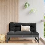 vidaXL Middenbank 120x80 cm massief grenenhout grijs, Verzenden, Nieuw