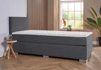 ACTIE! 1-Persoons boxspring Cannes 90 200 Antraciet, Huis en Inrichting, Slaapkamer | Boxsprings, 90 cm, Eenpersoons, Verzenden
