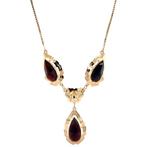 Gouden vintage collier met granaat 14 krt, Ophalen of Verzenden, Nieuw