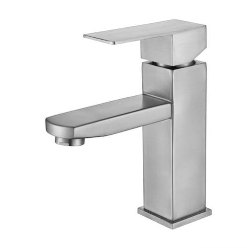 SALE - Virum laag - RVS - Wastafelkraan - Geborsteld RVS, Doe-het-zelf en Verbouw, Sanitair, Nieuw, Ophalen of Verzenden