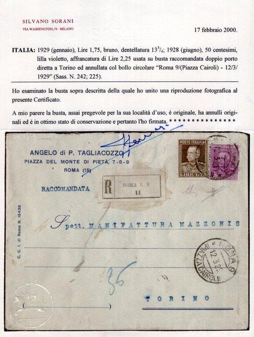 Koninkrijk Italië 1928 - Parmeggiani - 1,75 lire (dent. 13, Postzegels en Munten, Postzegels | Europa | Italië