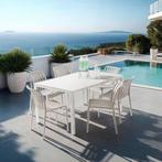 Tuinstoelen Alcudia, weerbestendig, stapelbaar - taupe, Set, Verzenden, Nieuw