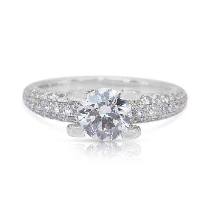 Ring - 18 karaat Witgoud - 1.75ct. tw. Diamant (Natuurlijk), Sieraden, Tassen en Uiterlijk, Ringen