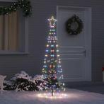 vidaXL LED Kerstboom met 390 LED Multikleur 250 cm IJzer, Verzenden, Nieuw