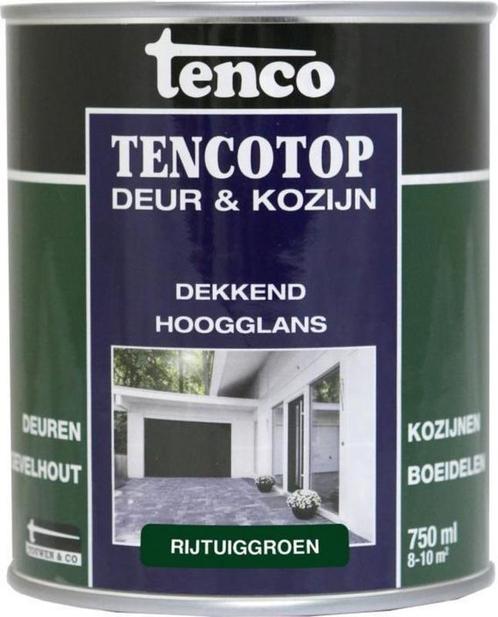 Tencotop Deur & Kozijn Hoogglans - 750ml - Rijtuiggroen, Doe-het-zelf en Verbouw, Verf, Beits en Lak, Nieuw, Verzenden