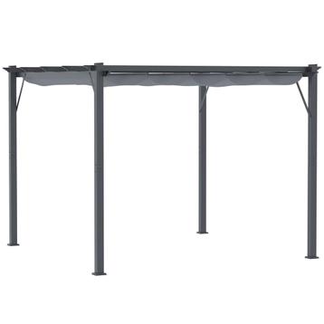 Pergola - Schuifdak - Aluminium - Antraciet beschikbaar voor biedingen